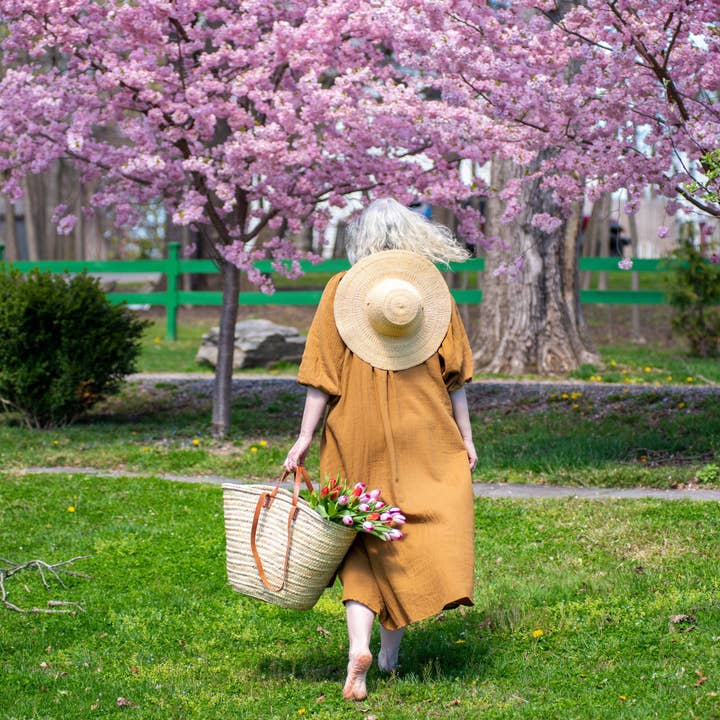 Kaaterskill Market - Wholesale Beach Bag - Parisian Farmer's Market Tote Basket14