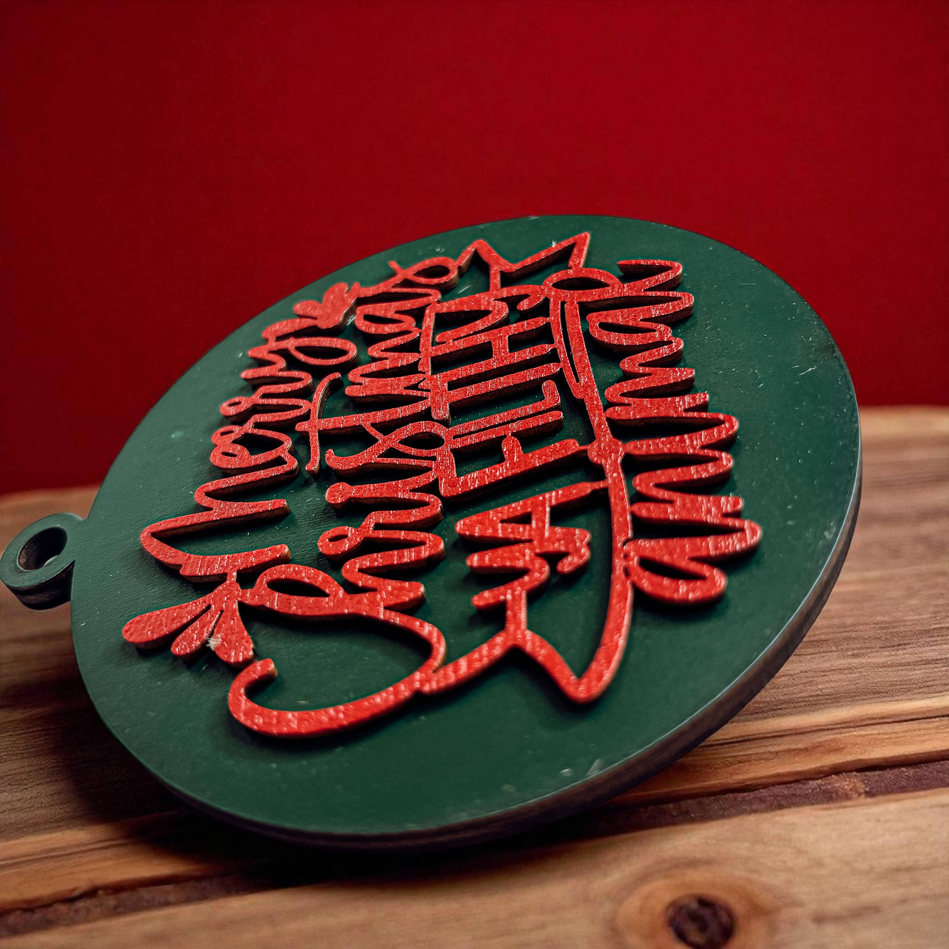 Gia Roma - Wholesale Ornament - Hanging Christmas Decor + Handmade Wooden Ornament Funny83