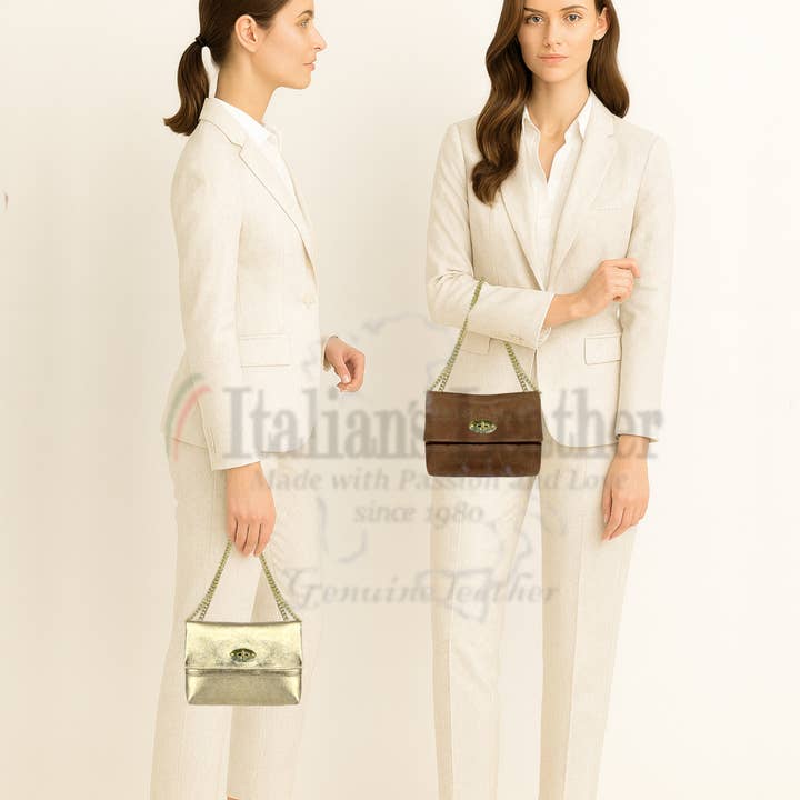 ITALIAN'S LEATHER - Wholesale Clutch Bag - Women's - Daiana Suede Leather Bag 22071346