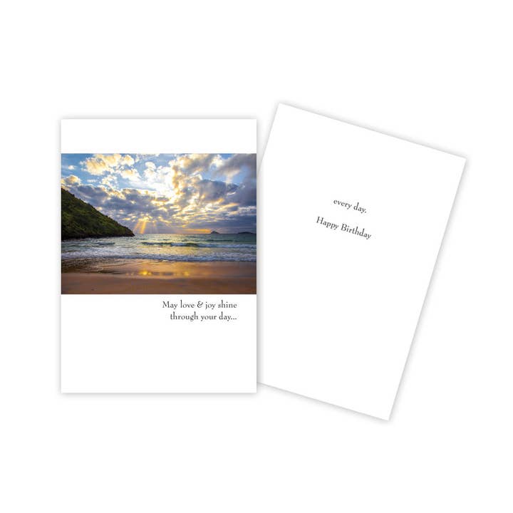 Beach Scene Coastal Birthday Card for wholesale by Sun Day Greetings