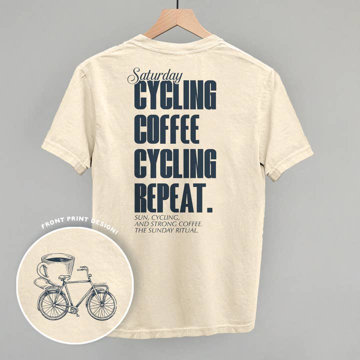 Ivy + Cloth - Wholesale Graphic Sweatshirt - Women's - Saturday Cycling and Coffee (Back Print)6