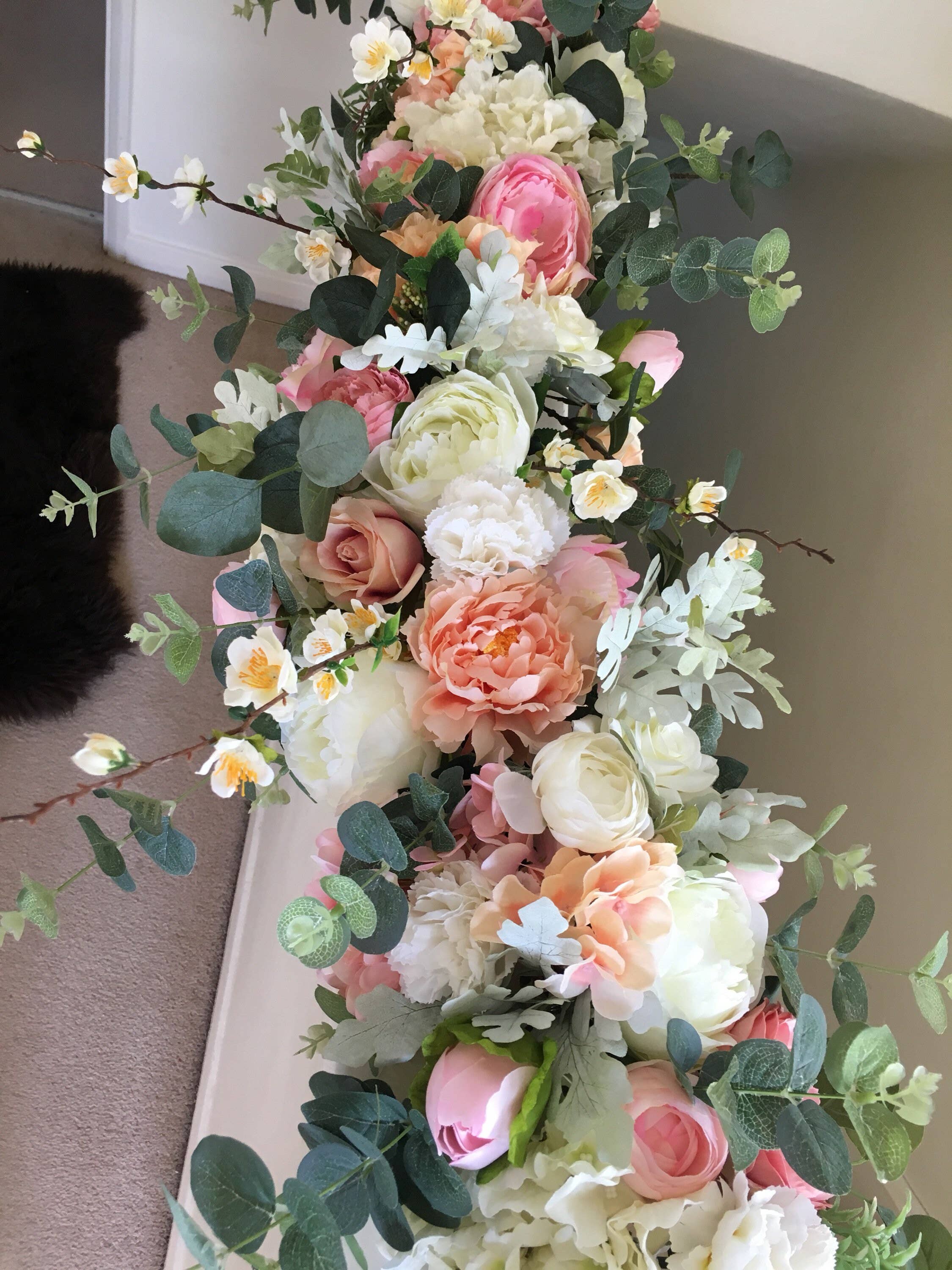 IVY CRUZ - Wholesale Bunting/Garland - Blush Flower Garland, Pink Floral Garland, Wedding Flowers3