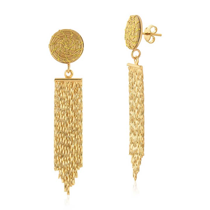 Boucles d'oreilles Àgua Viva SM pour la vente par Raizes LLC