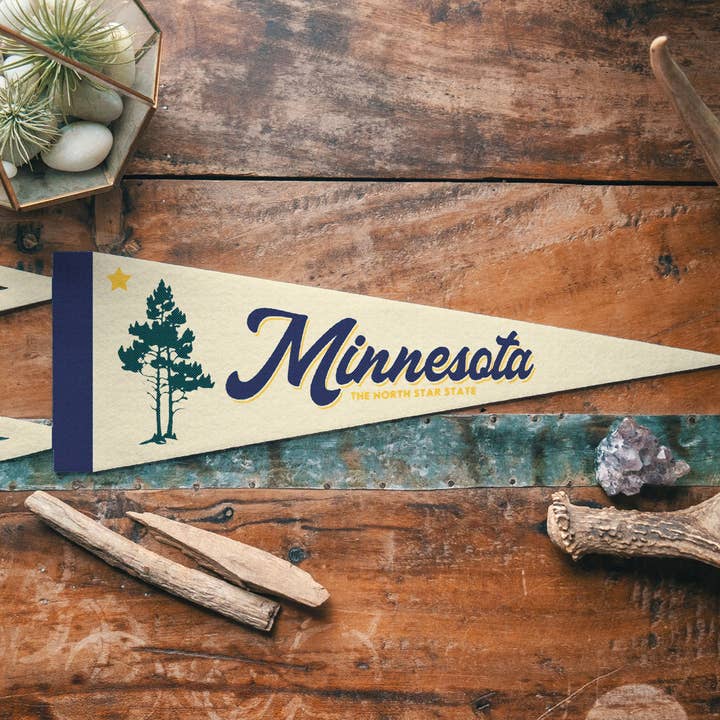 Minnesota Felt Pennant for wholesale by Benoit's Design Co.