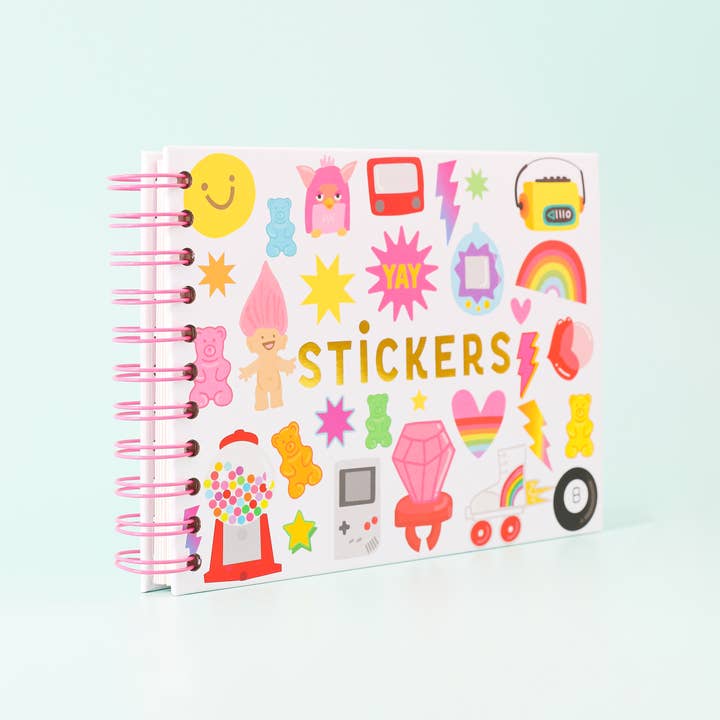 The Penny Paper Co. - Wholesale Sticker - Kids & Baby - NEW! Crazy 90's Hardcover Sticker Book