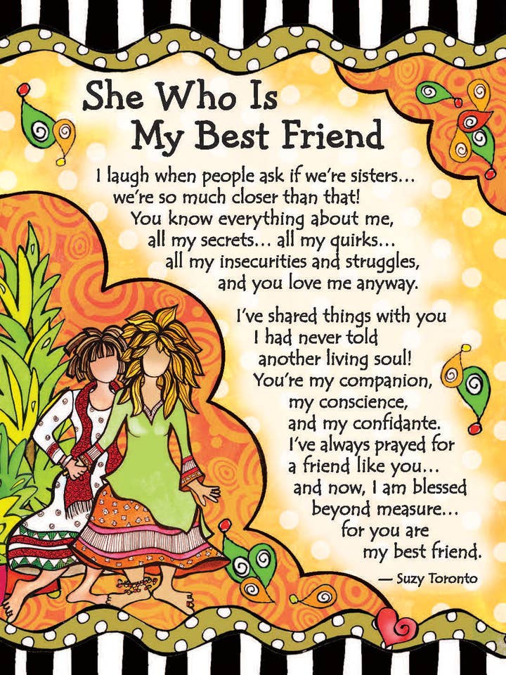 SHE WHO IS MY BEST FRIEND for wholesale by Blue Mountain Arts