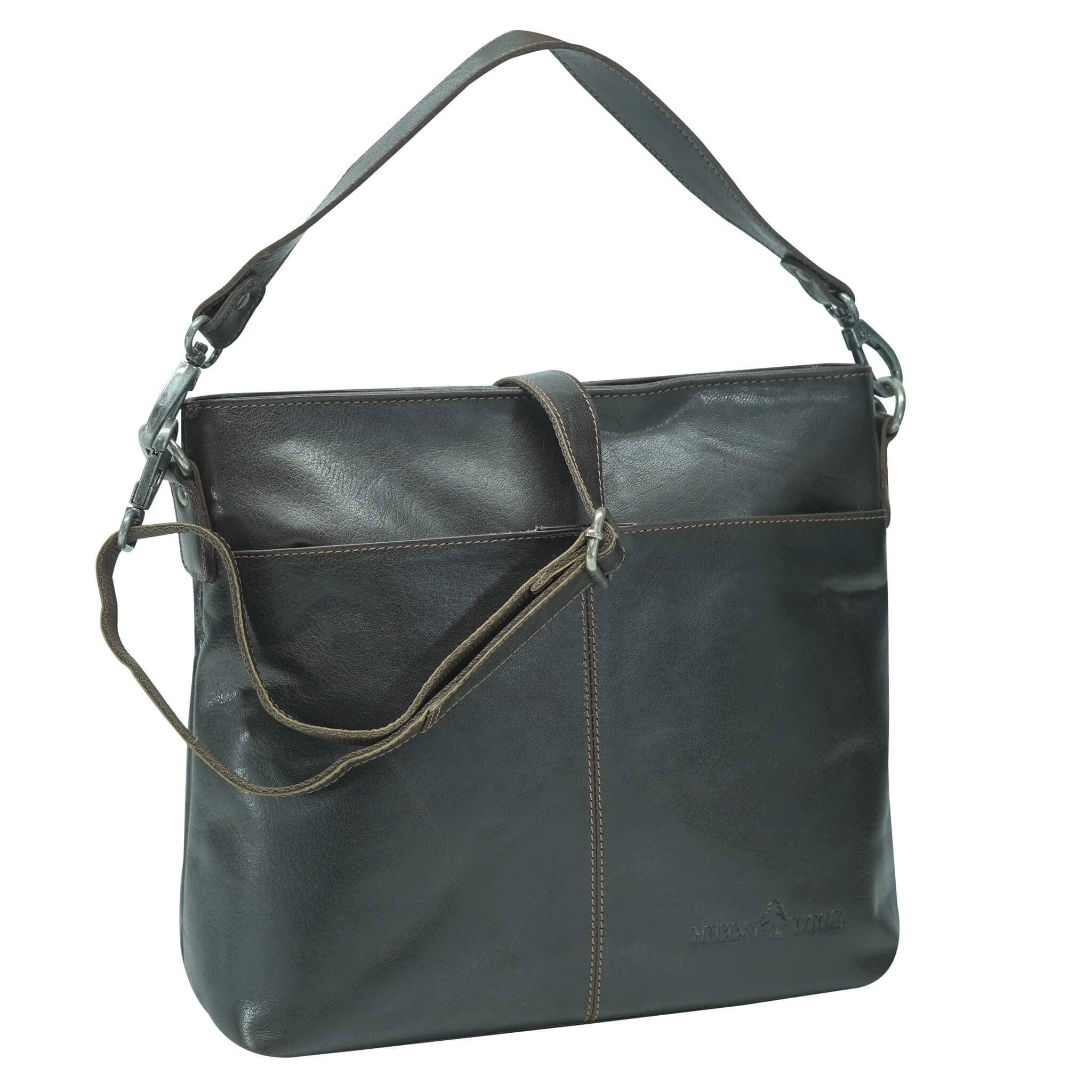 Greenwood - Vente Sac porté épaule – femme - Sac à main Lisa en cuir avec bandoulières interchangeables14