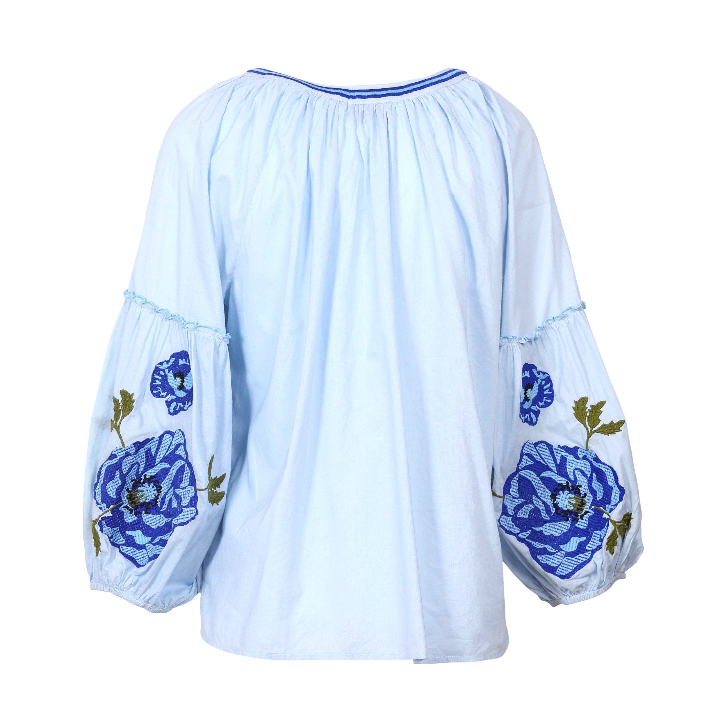 JEP Holland - Wholesale Blouse - Women's - Sofia Sky Blue Blouse PRE ORDER SS262