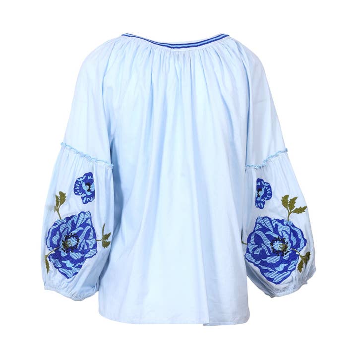 JEP Holland - Wholesale Blouse - Women's - Sofia Sky Blue Blouse PRE ORDER SS262