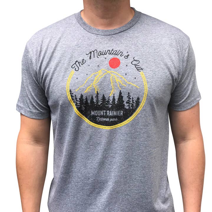 The Mountain Is Out mens/unisex t-shirt for wholesale by Sweetpea and Boy