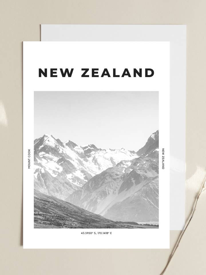 Impression néo-zélandaise « Mount Cook » 1 pour la vente par The Travel Edit