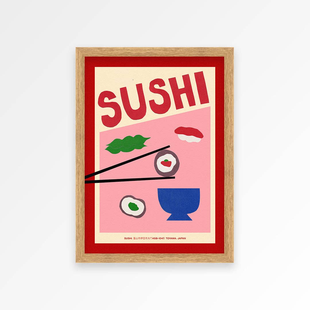 Proper Good – wholesale Art print – Sushi Hand Collaged Print4