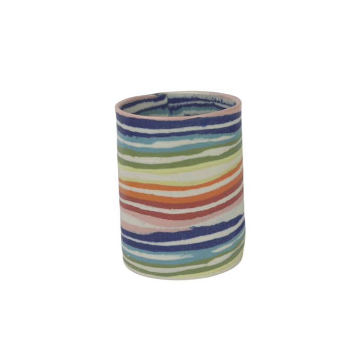 Nerikomi Cutlery Holder for wholesale by Mystery Creek Ceramics