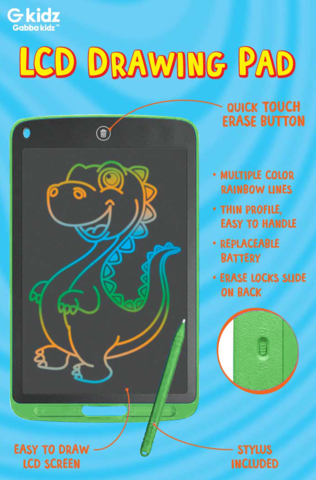 Gabba Goods – Großhandel Zeichenbrett – Kind & Baby – GabbaGoods LCD-Schreibtafel Malblock, 26,7 cm (10,5 Zoll)18