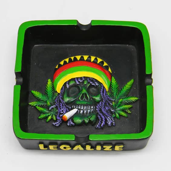 Fantasy Gifts - Wholesale Ashtray - Rasta Leaf Ashtray
