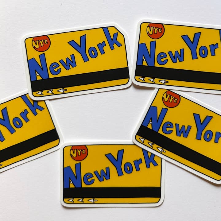 Made by Nilina - Wholesale Sticker - New York City Metrocard Vinyl Sticker - NY Subway Souvenir1