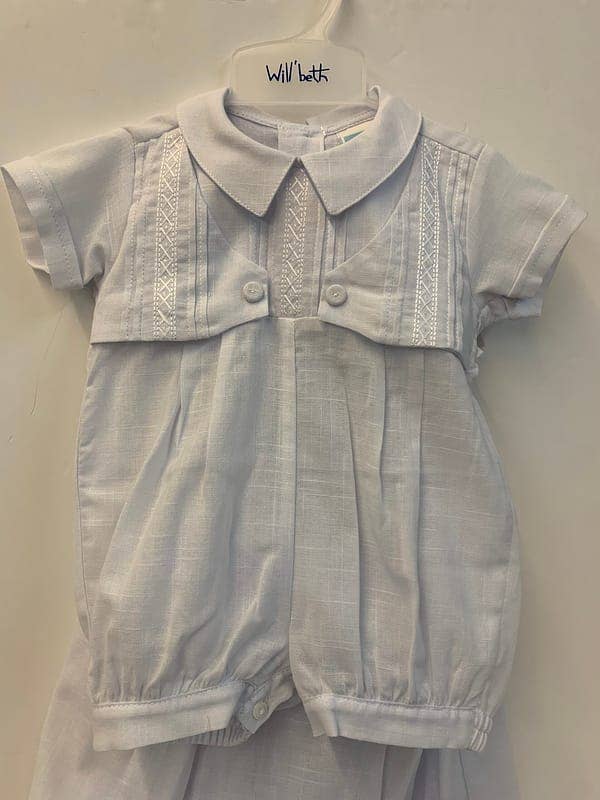 Will'beth - Wholesale Dress Set - Baby - 07396 Elegant Boys 2 In 1 Christening Gown1