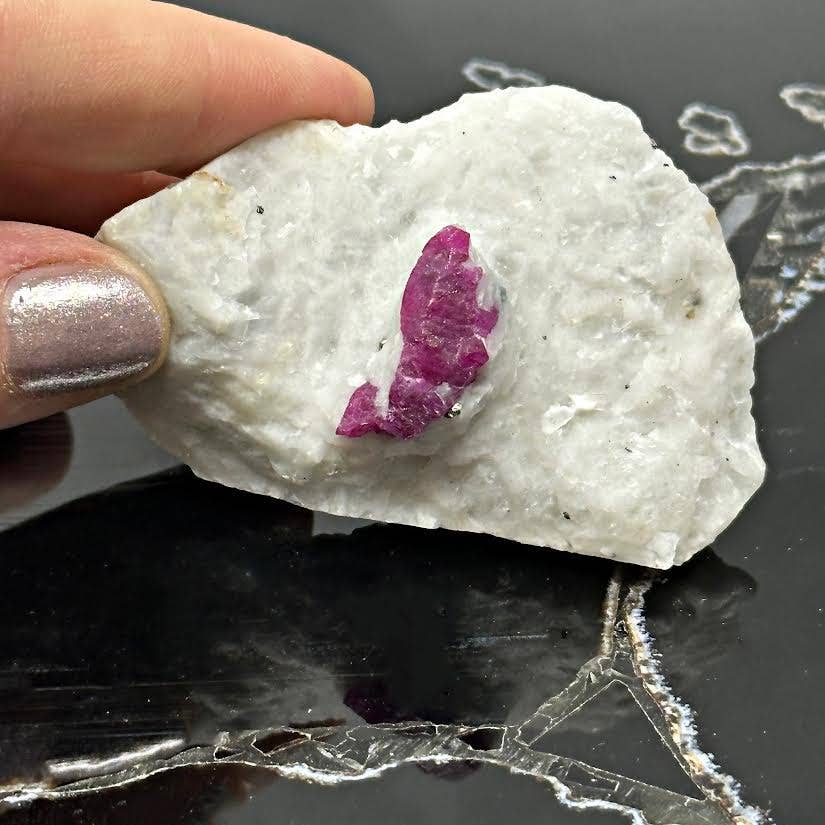 The Crystal Tabby - Wholesale Spiritual Stone/Crystal - Ruby in Albite Matrix with Pyrite ON SALE 0