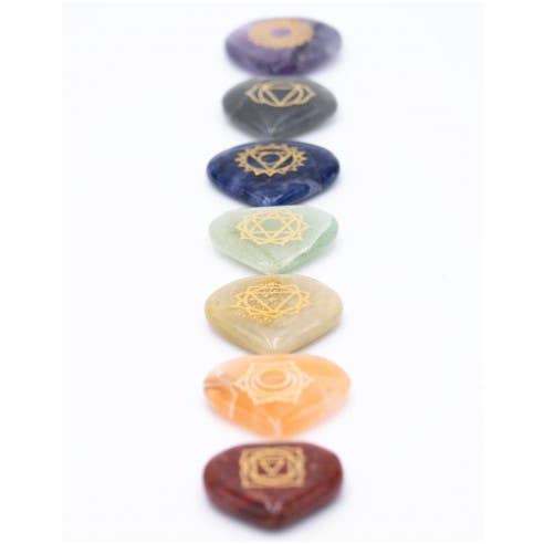 Kimago's Home - Venta al por mayor Piedras/cristales espirituales - Piedras 7 Chakras Con Simbolo