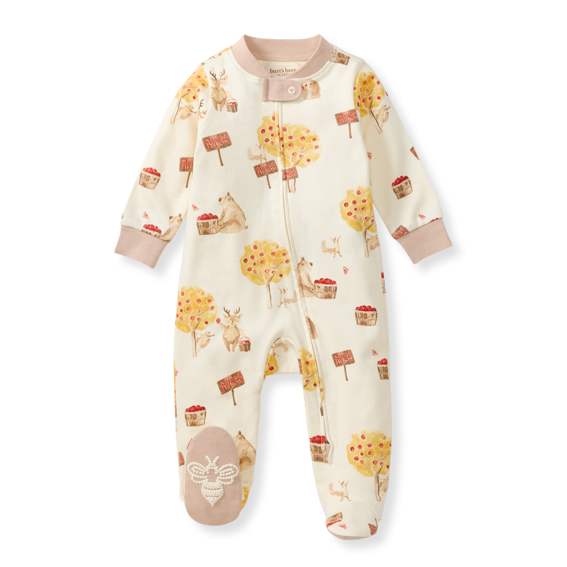 Burt's Bees Baby - Wholesale Sleepsuit - Baby - Apple Season Organic Cotton Sleep & Play0