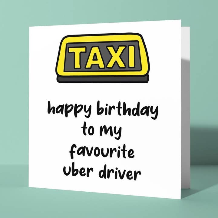 Alles Gute zum Geburtstag für meinen Lieblings-Uber-Fahrer - Geburtstagskarte für Papa für den Großhandel von Peacock Printing