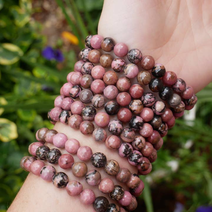 The Healing Sanctuary - Wholesale Beaded Bracelet - Rhodonite Beaded Bracelets 8mm3