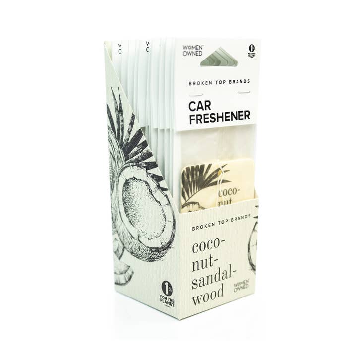 Broken Top Brands - Wholesale Car Freshener - Women's - Coconut Sandalwood - Car Fresheners