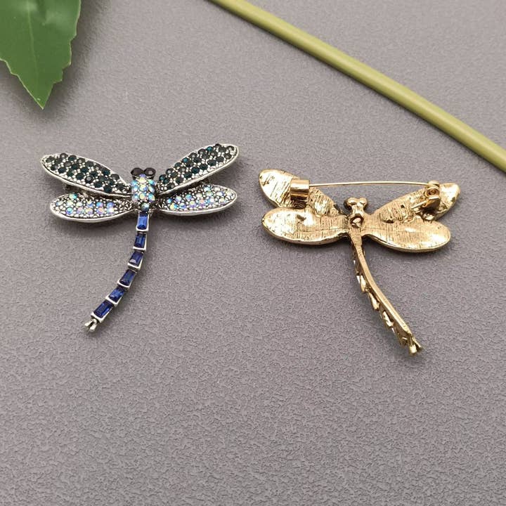Mio Queena – wholesale Brooch – Rhinestone Dragonfly Brooch6