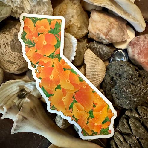 Voll mit Mohnblumen Vinylaufkleber für den Großhandel von LA Is Not A Desert