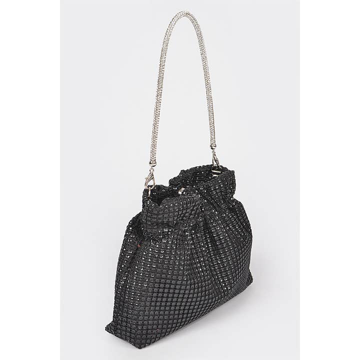 anbfashion - Wholesale Crossbody Bag - Women's - Rhinestone Studded Metallic Clutch Crossbody Bag3