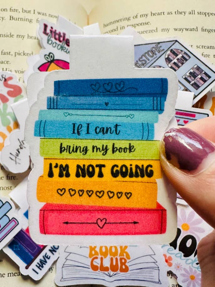 Marque-page magnétique coloré « Bring My Book » de Bookstack pour la vente par The Bookish Craft House