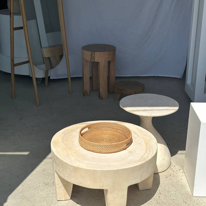 Office Objets - Wholesale Basket - Set of three handcrafted Indonesian wicker baskets in natural rattan (caramel)87