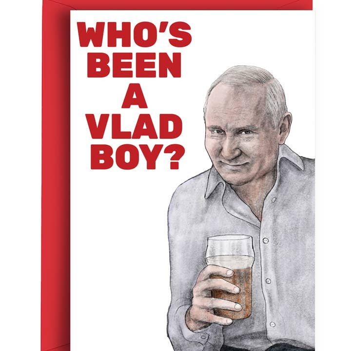 Been a Vlad Boy - Valentine's Card for wholesale by Quite Good Cards