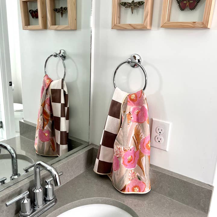 Creme/Brun Reeds: Vendbar håndklæde for engroshandel på Faire3