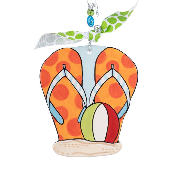 Flip Flop Flat Christmas Ornament for wholesale by Glory Haus