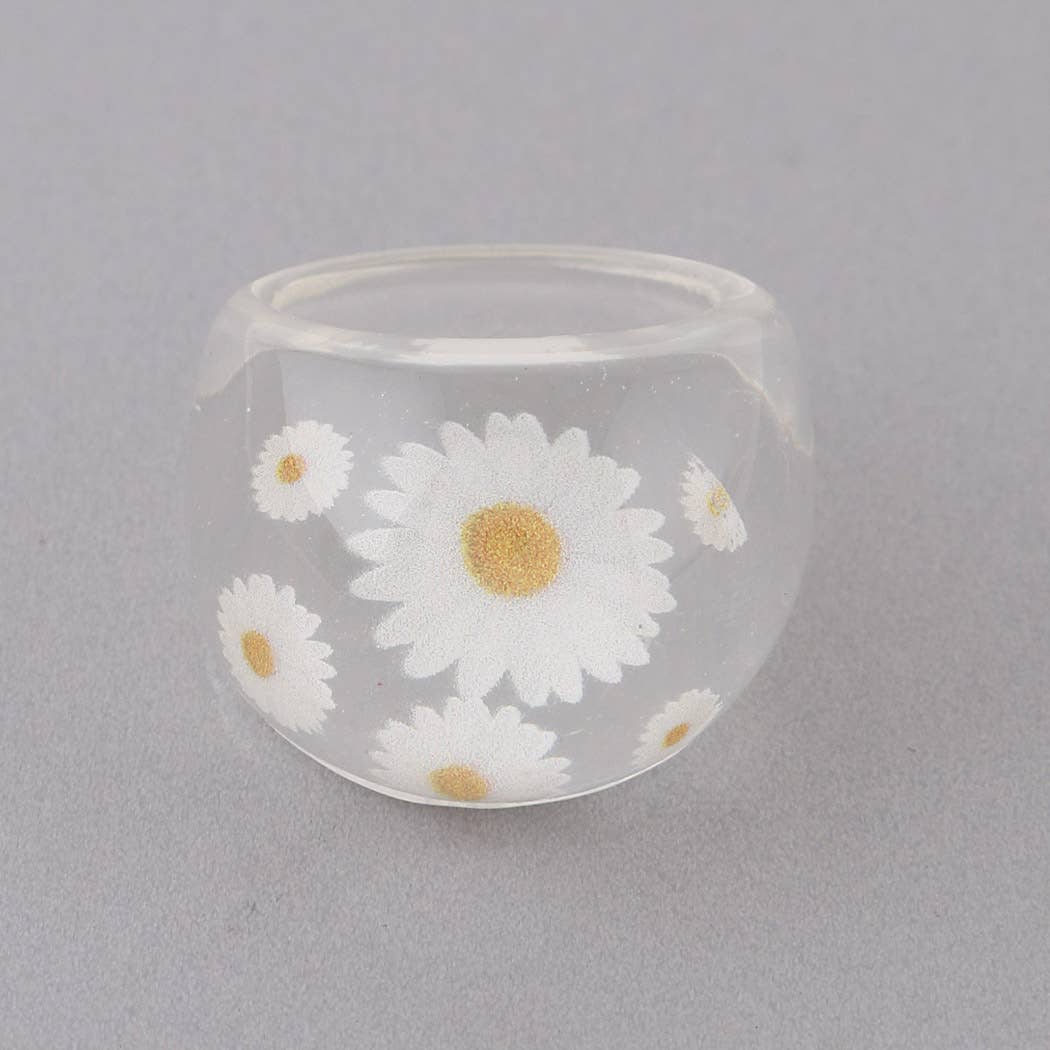 3AM BY H&D ACCESSORIES - Wholesale Cocktail/Statement Ring - Multi Daisy Flower Ring5