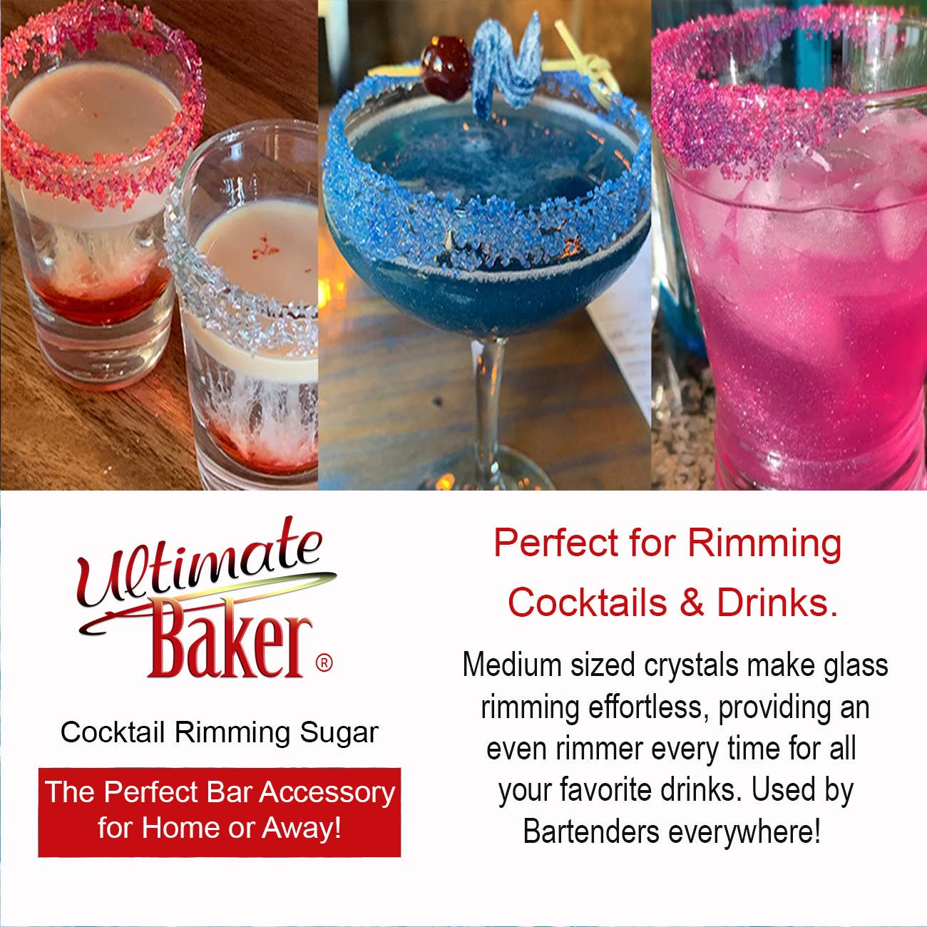 Ultimate Baker - Wholesale Sugar/Sweetener - Ultimate Baker Natural Sanding Sugar Pink (1x1lb)3