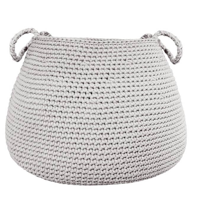 Cesta de ganchillo, talla XL | OATMEAL para venta al por mayor de Zuri House