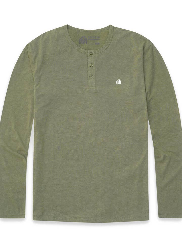 INTO THE AM – Großhandel T-Shirt – Herren – Langarm-Henley-Shirt für Herren (Marke)7