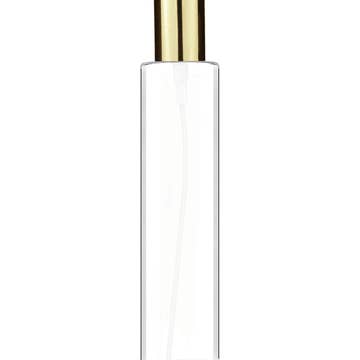 Best Bottles - Wholesale Spray Bottle - Cylinder Clear Bottle with Spray Pump-100ml(Multiple Caps)