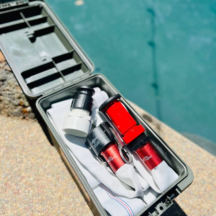 FireFighter1 - Wholesale Sporting Accessories - 50ft FireFighter1 Fire Hose For Quick Pool Water Access0