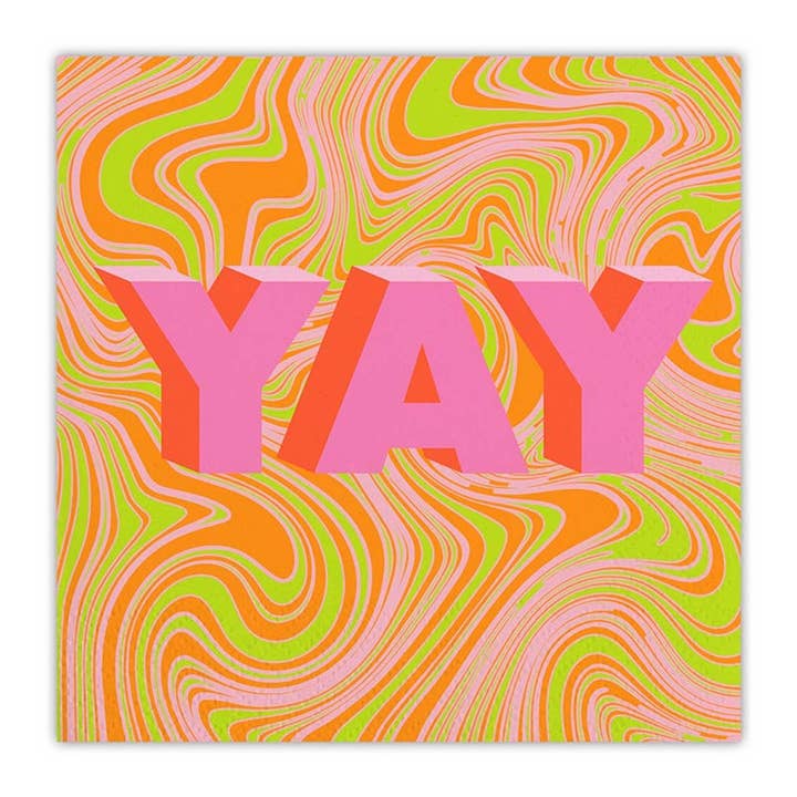 Beverage Napkins - Yay Swirl for wholesale by Angle