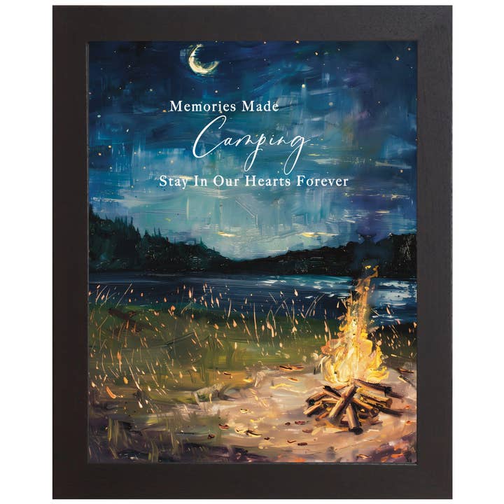 Summer Snow Art - Wholesale Art Print - Memories Made Camping Stay In Our Hearts Forever Art