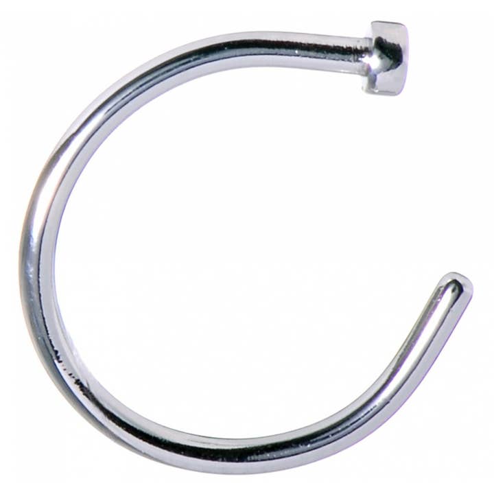 Silver NÄSA HOOPS - NÄSA RING- C PIERCING- KIRURGISKT STÅL 316L för wholesale på Faire
