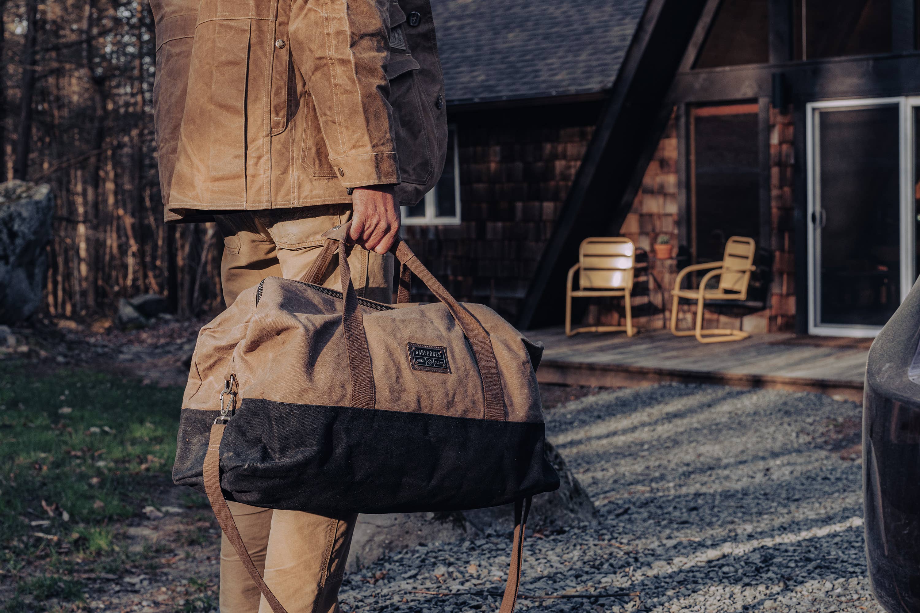Barebones - Wholesale Weekender Bag - Unisex - Neelum Duffel Bag -Waxed Canvas Bag10