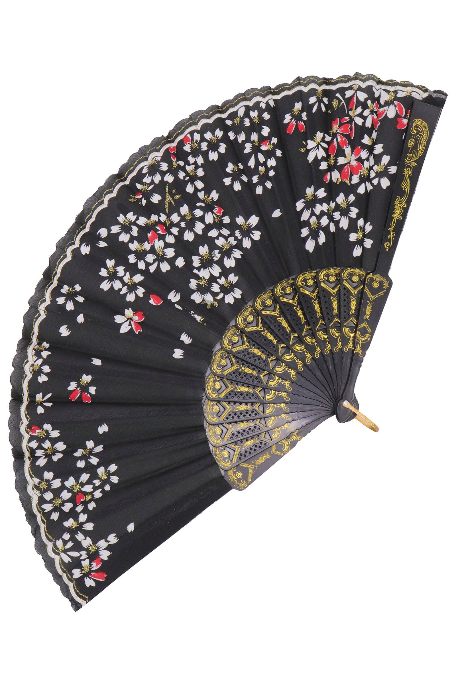ASSORTED Butterfly Floral Gauzy Hand-held Folding Fan for wholesale on Faire3