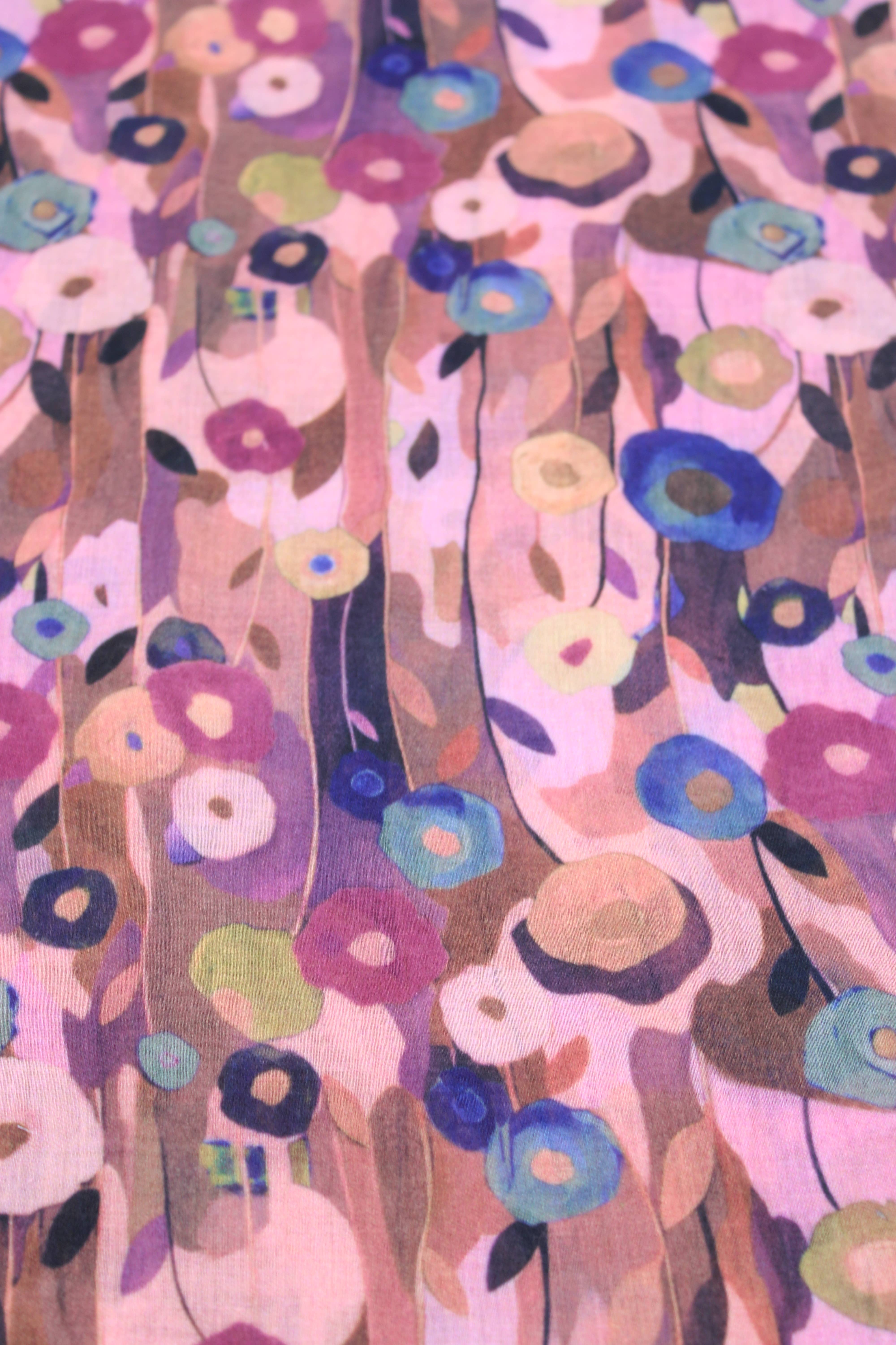 Shebobo - Wholesale Scarf - Women's - Poppy Dreams Floral Print Scarf Wrap 4