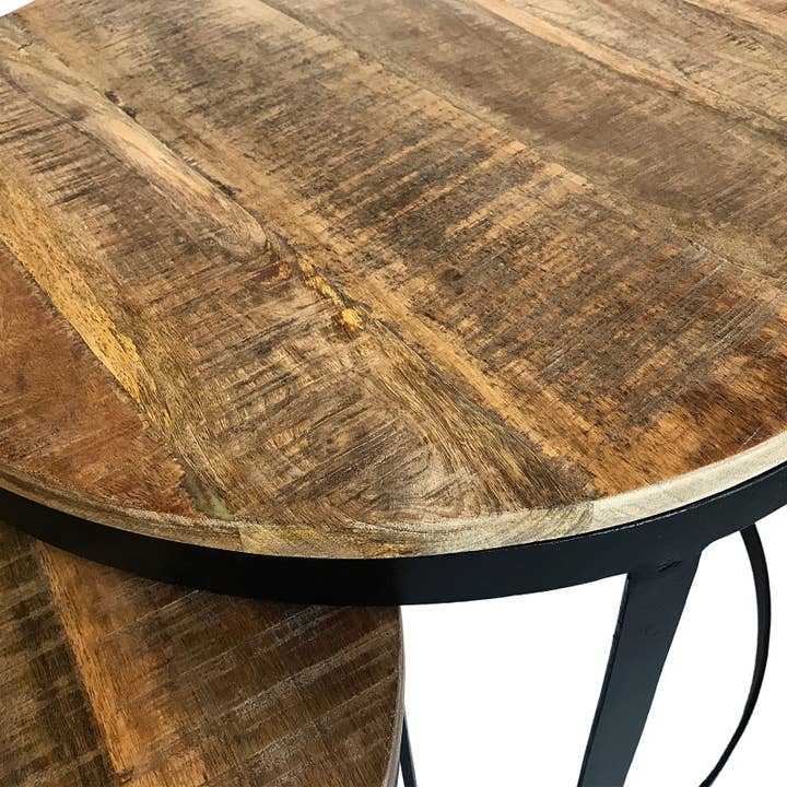 Voglrieder - Wholesale Coffee Table - Coffee table set of 2 side tables living room table round Aust64