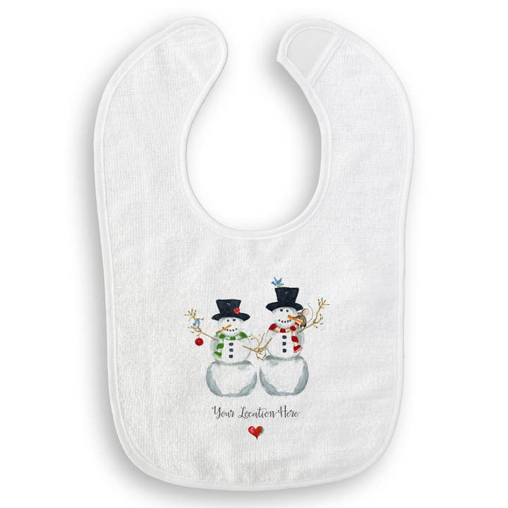French Graffiti - Wholesale Tea Towel - Snowmen Melt My Heart with Location15