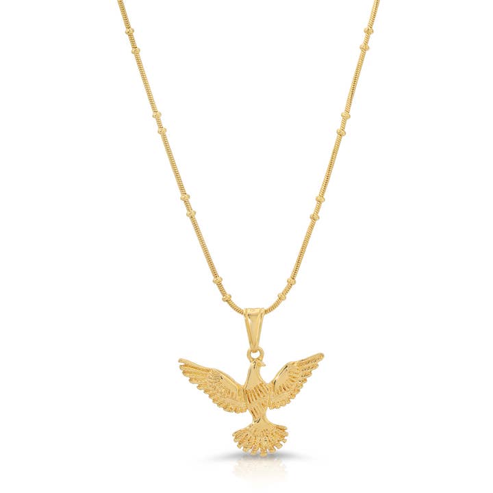Golden Hawk Necklace for wholesale by Glamrocks Jewelry